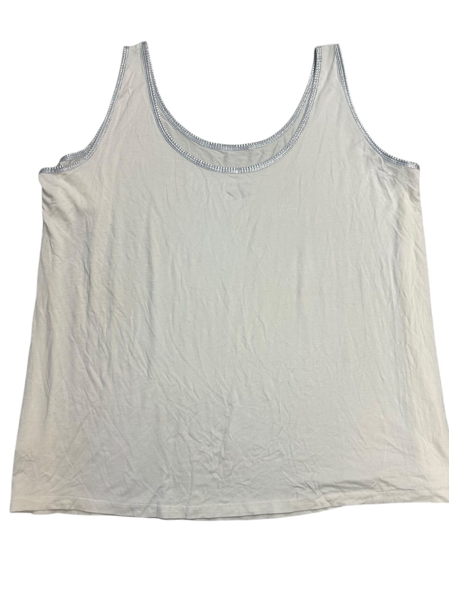 Top Sleeveless By Lane Bryant In Ivory, Size: 4x