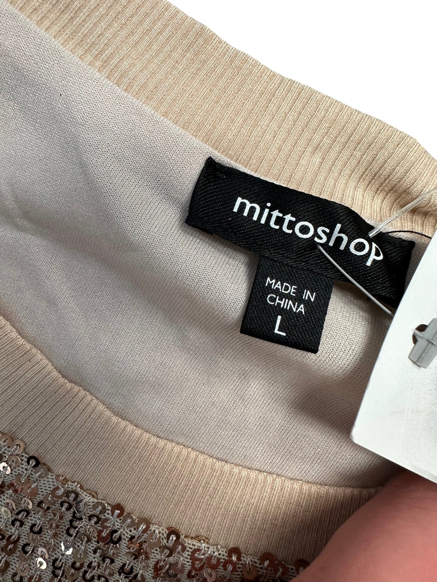 Top Short Sleeve By Mittoshop In Gold, Size: L