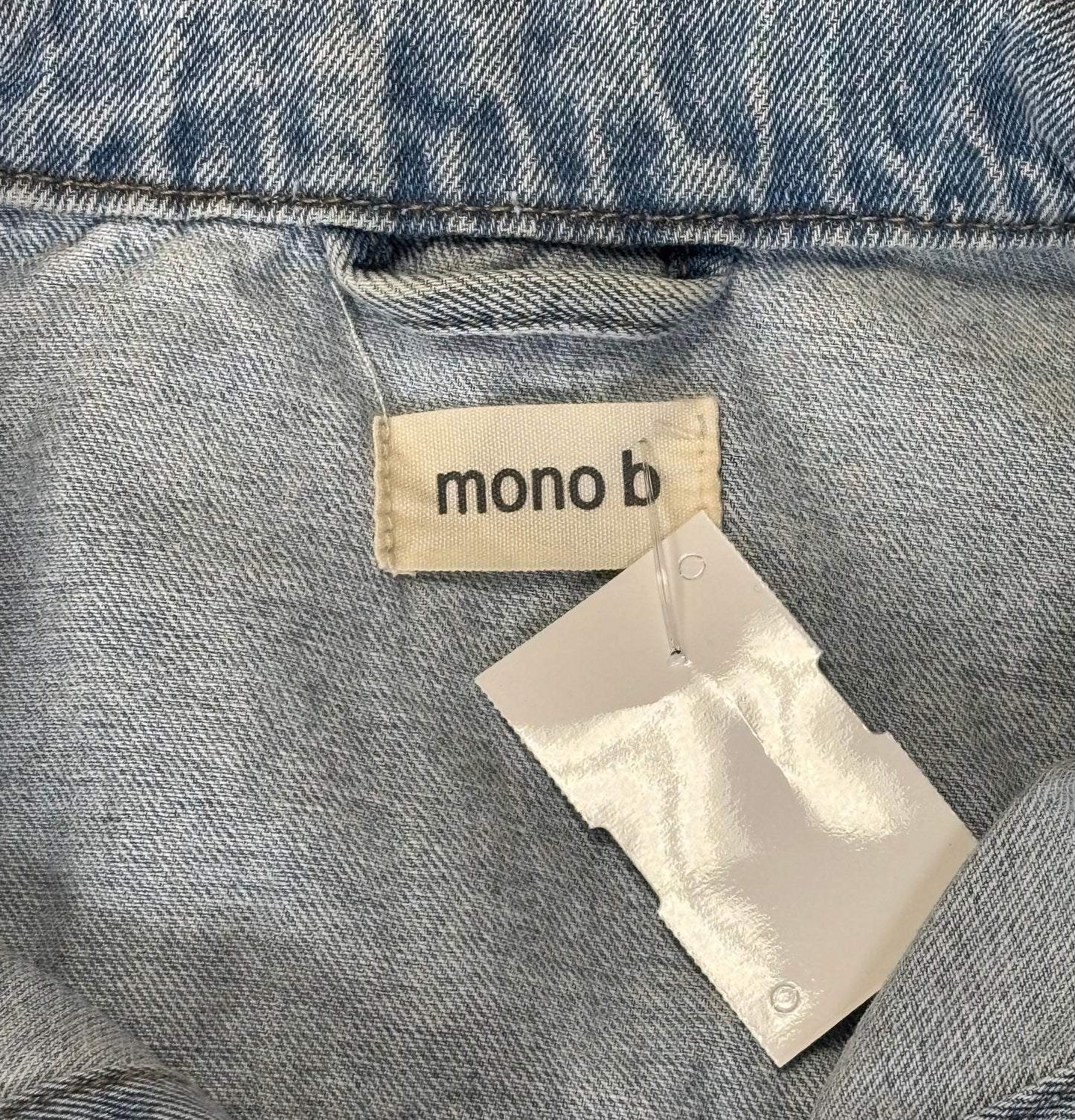 Jacket Denim By Mono B In Blue Denim, Size: M