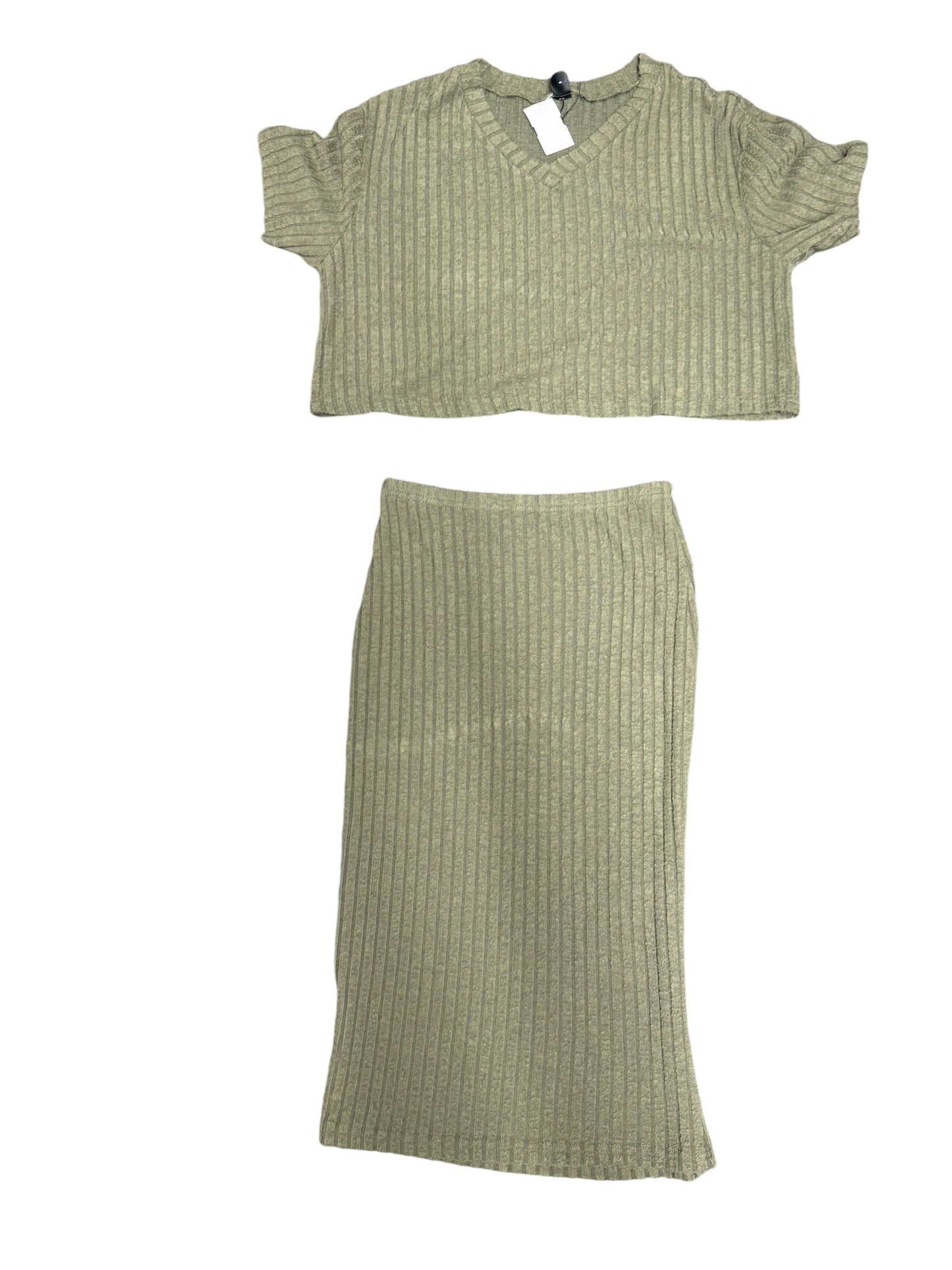 Skirt Set 2pc By Shein In Green, Size: M