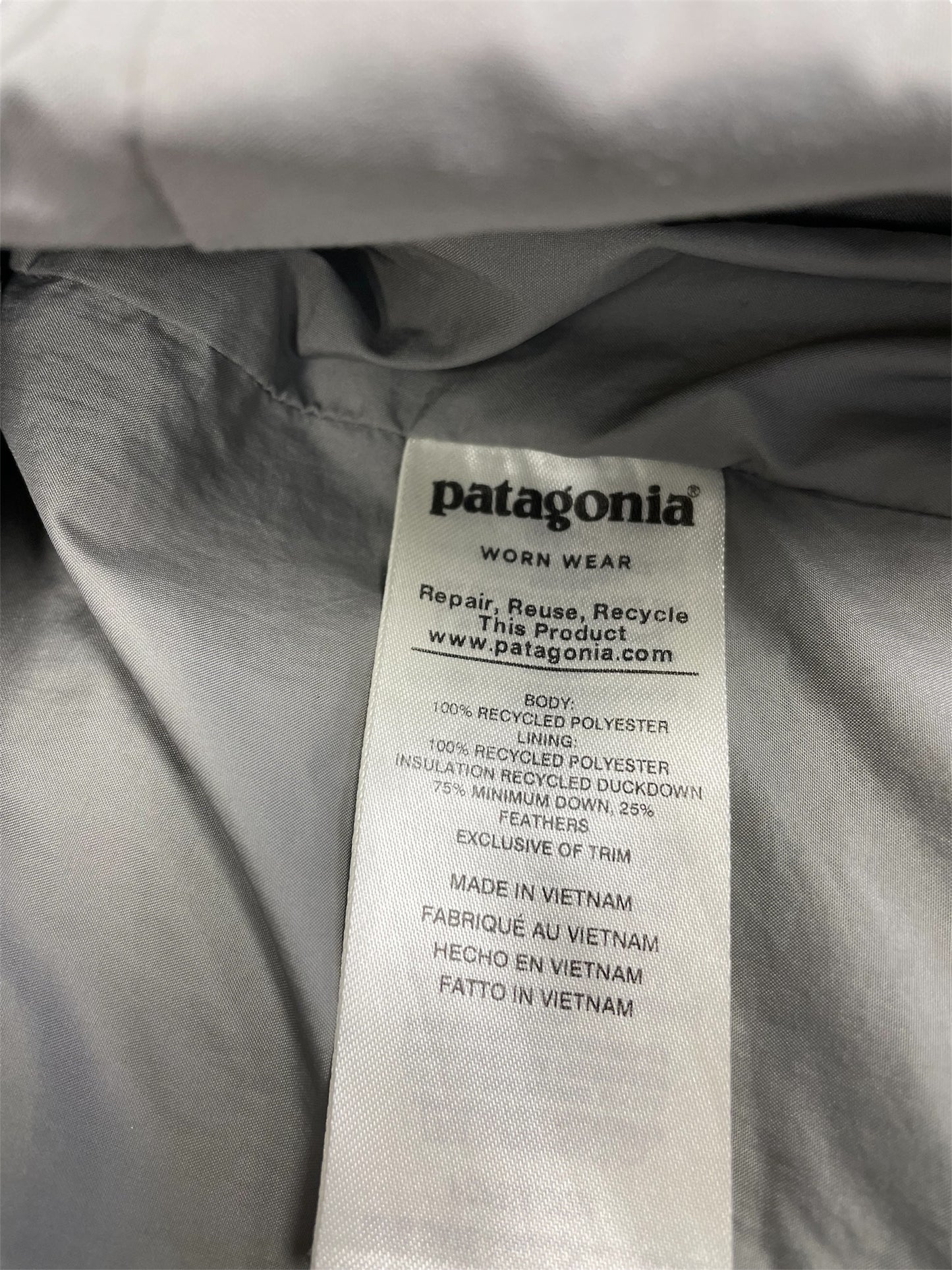 Coat Parka By Patagonia In Grey, Size: S