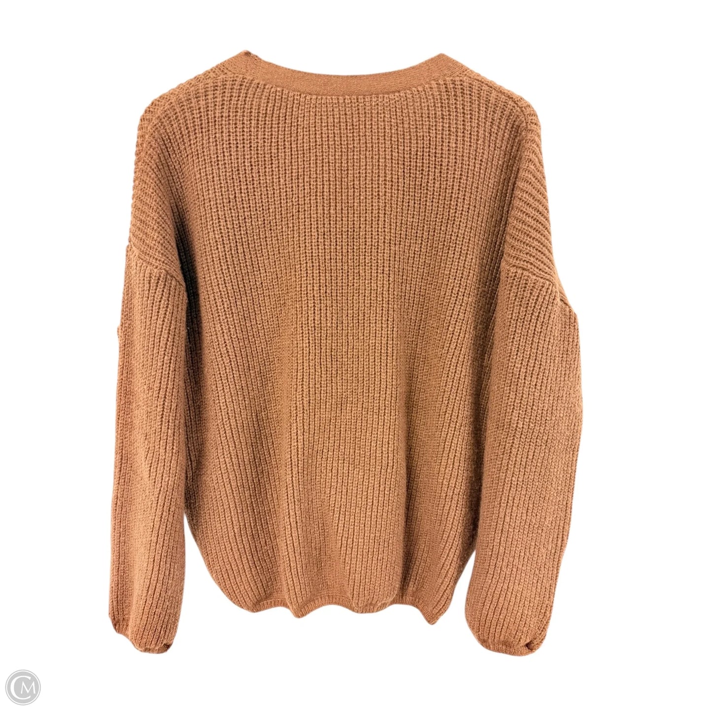 Sweater Cardigan By Clothes Mentor In Brown, Size: L