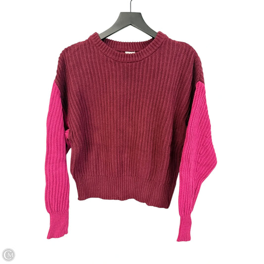 Sweater By A New Day In Pink & Red, Size: S