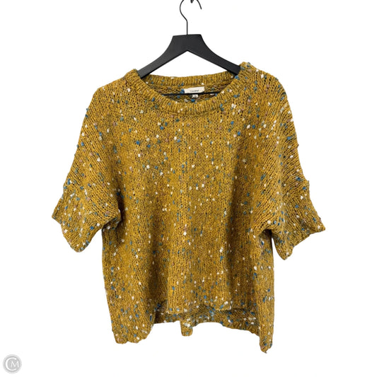 Sweater Short Sleeve By Freeway In Yellow, Size: S