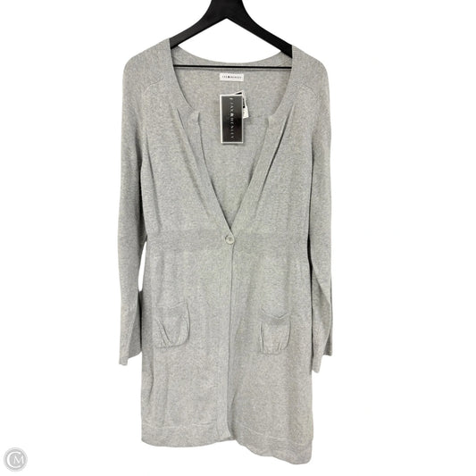 Sweater Cardigan By Cmc In Grey, Size: 3x