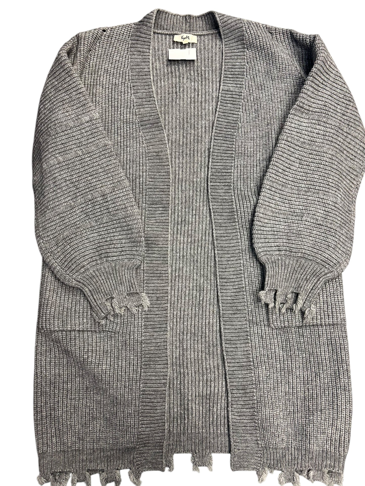 Sweater Cardigan By Cmc In Grey, Size: S