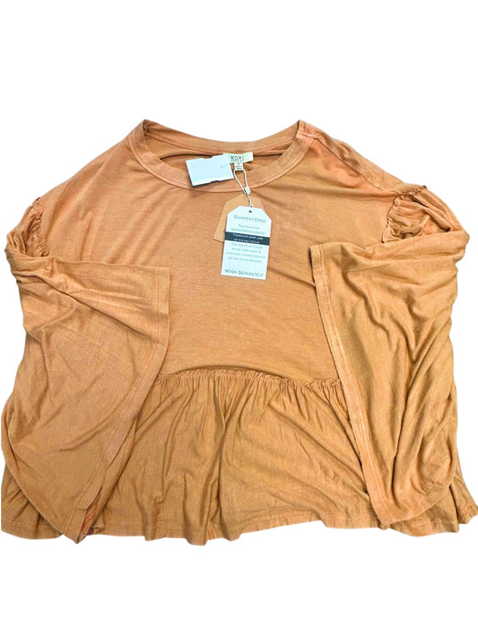 Top Short Sleeve By Kori America In Orange, Size: S