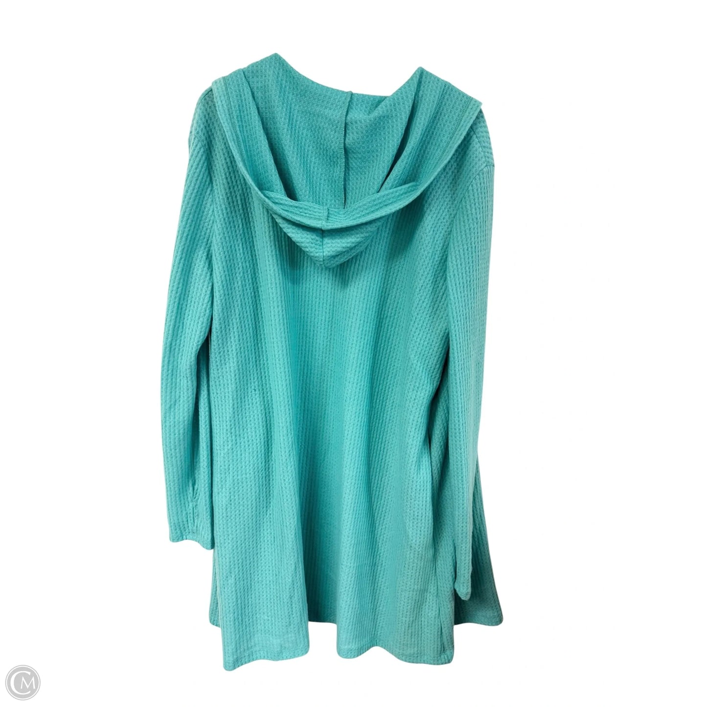 Cardigan By Clothes Mentor In Aqua, Size: Xl
