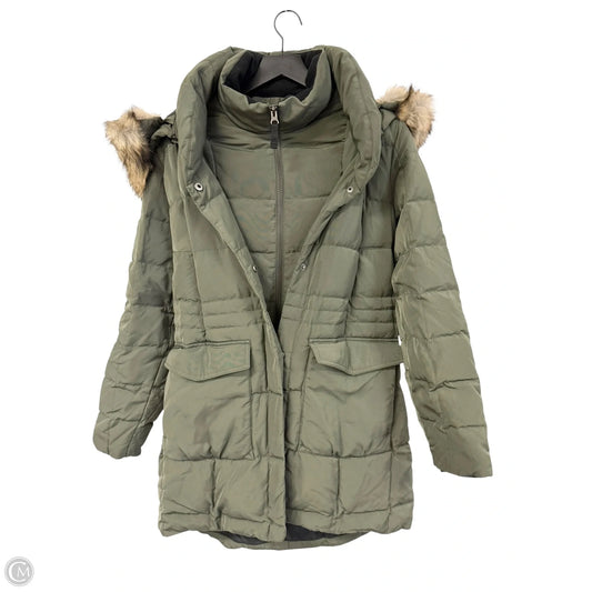 Coat Parka By Eddie Bauer In Green, Size: M