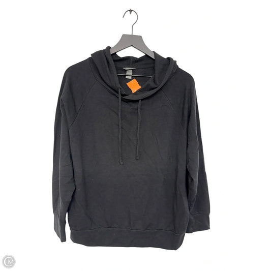 Sweatshirt Hoodie By Eddie Bauer In Black, Size: L