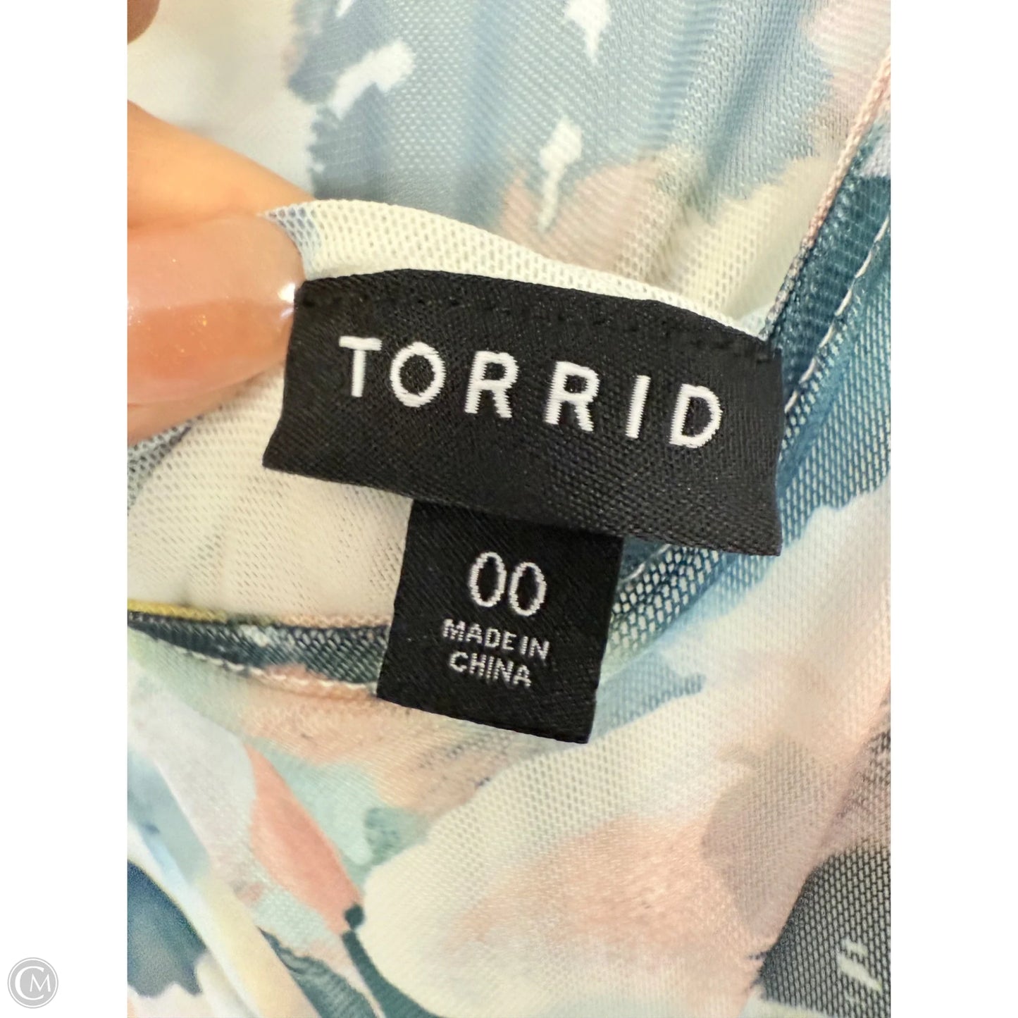 Top Short Sleeve By Torrid In Blue, Size: M