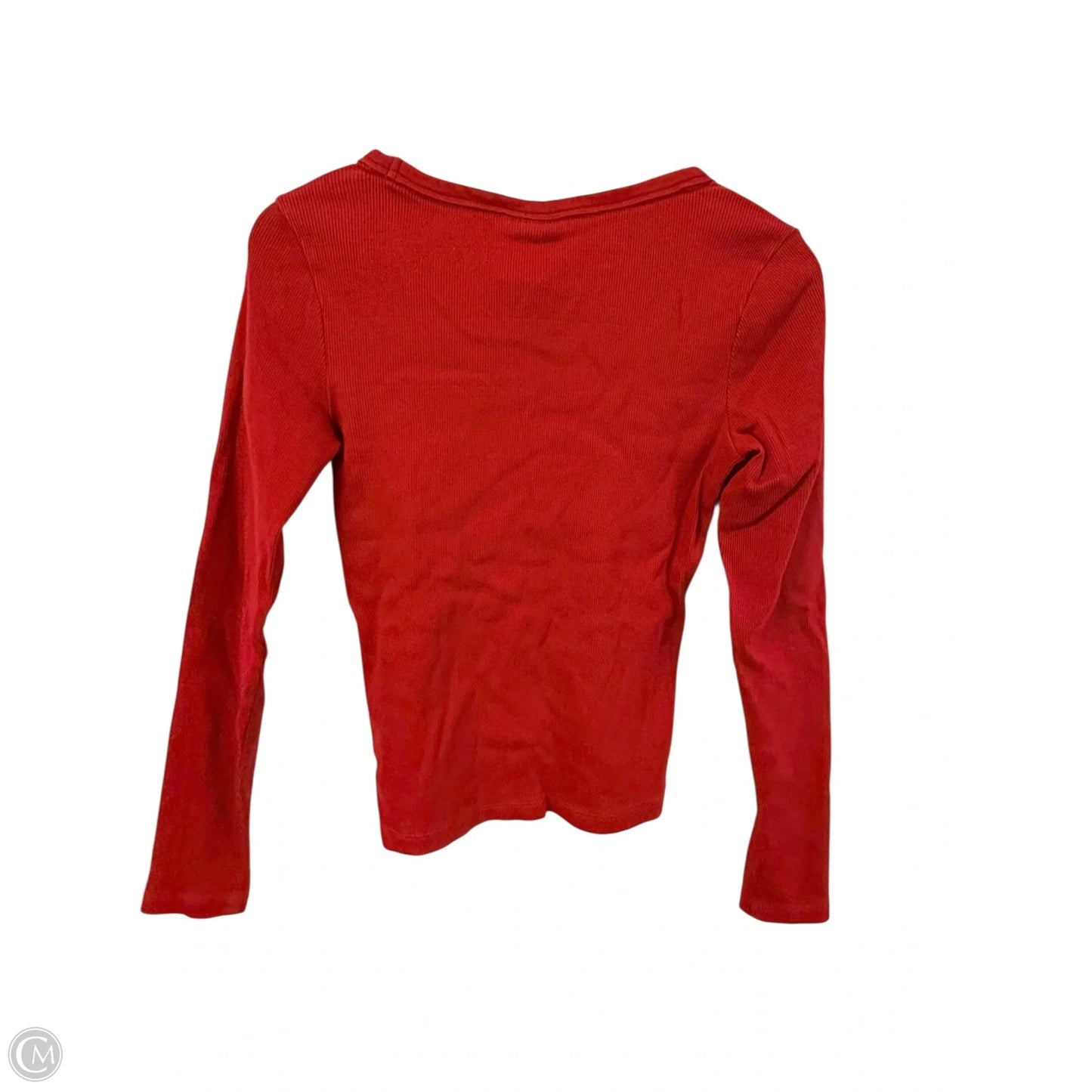 Top Long Sleeve By Universal Thread In Red, Size: M