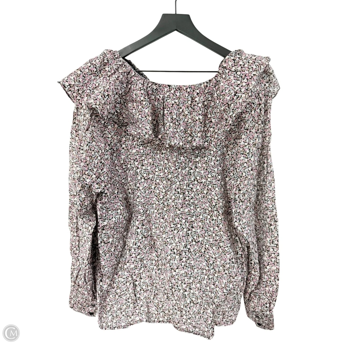 Top Long Sleeve By H&m In Floral Print, Size: Xl