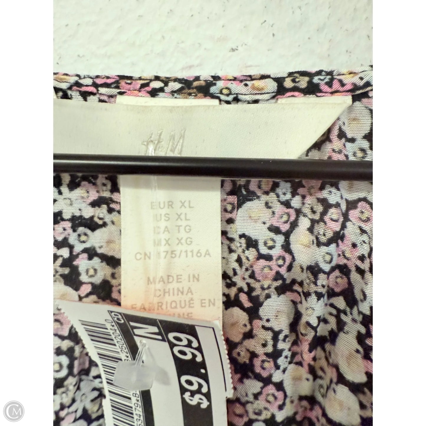 Top Long Sleeve By H&m In Floral Print, Size: Xl