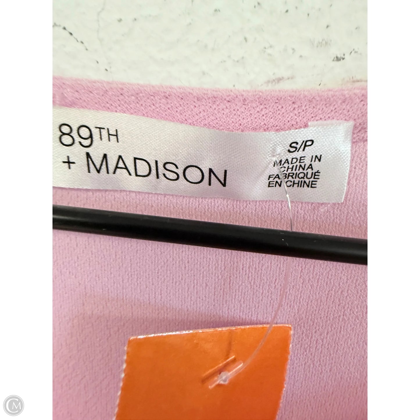 Top Short Sleeve By 89th And Madison In Pink, Size: S