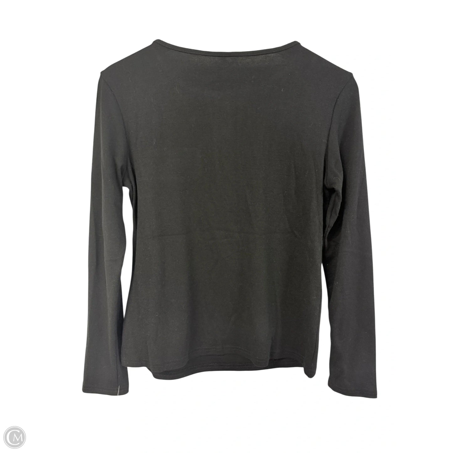 Top Long Sleeve By Cmf In Black, Size: M