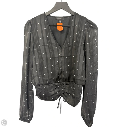 Top Long Sleeve By Clothes Mentor In Black, Size: M