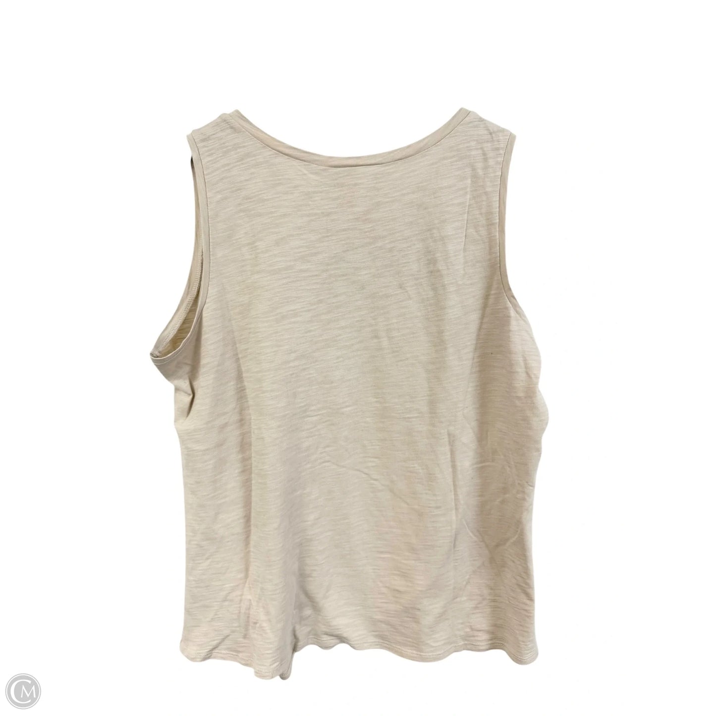 Top Sleeveless By Clothes Mentor In Tan, Size: 1x