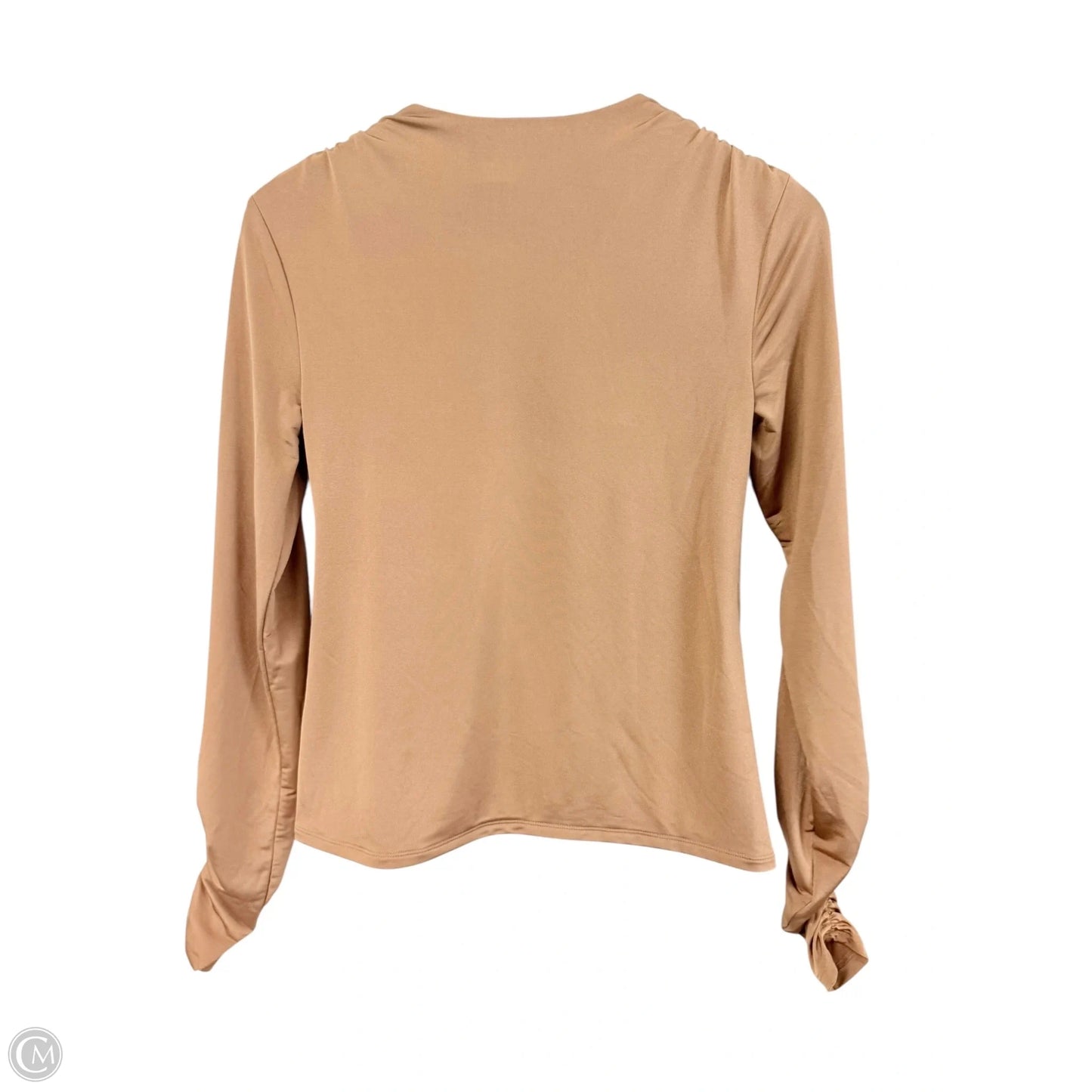 Top Long Sleeve By Express In Tan, Size: Xs