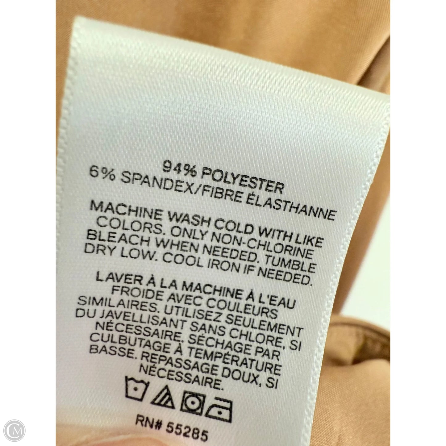 Top Long Sleeve By Express In Tan, Size: Xs