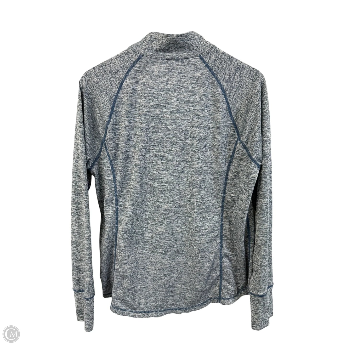 Athletic Top Long Sleeve Collar By Ideology In Blue, Size: Xl
