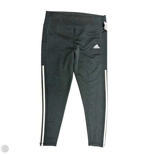 Athletic Leggings By Adidas In Black, Size: Xl