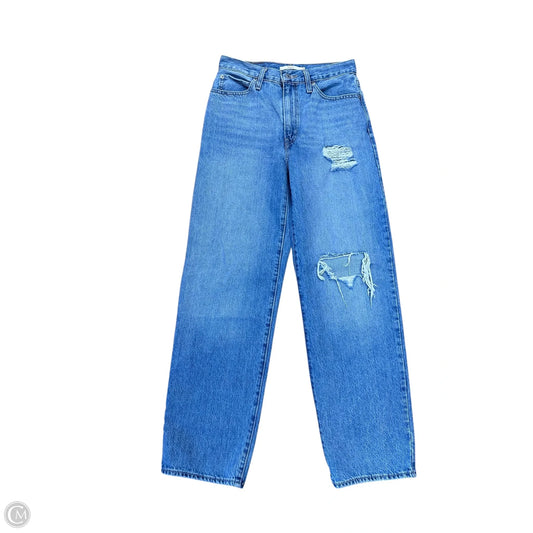 Jeans Straight By Levis In Blue Denim, Size: 4