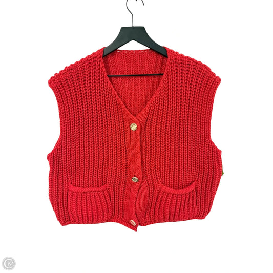 Top Sleeveless By Shein In Red, Size: 3x