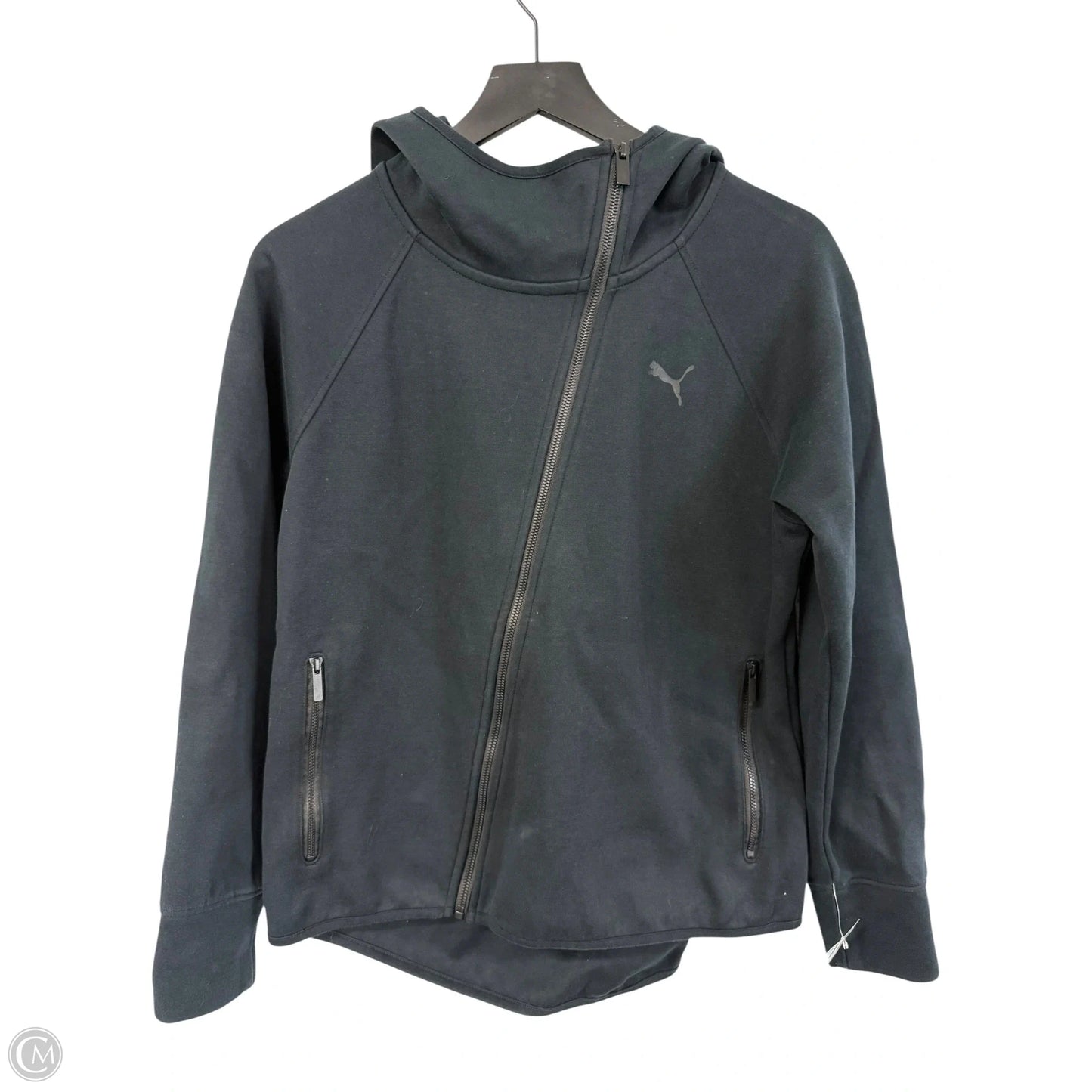 Athletic Jacket By Puma In Black, Size: M