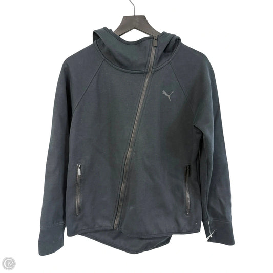 Athletic Jacket By Puma In Black, Size: M