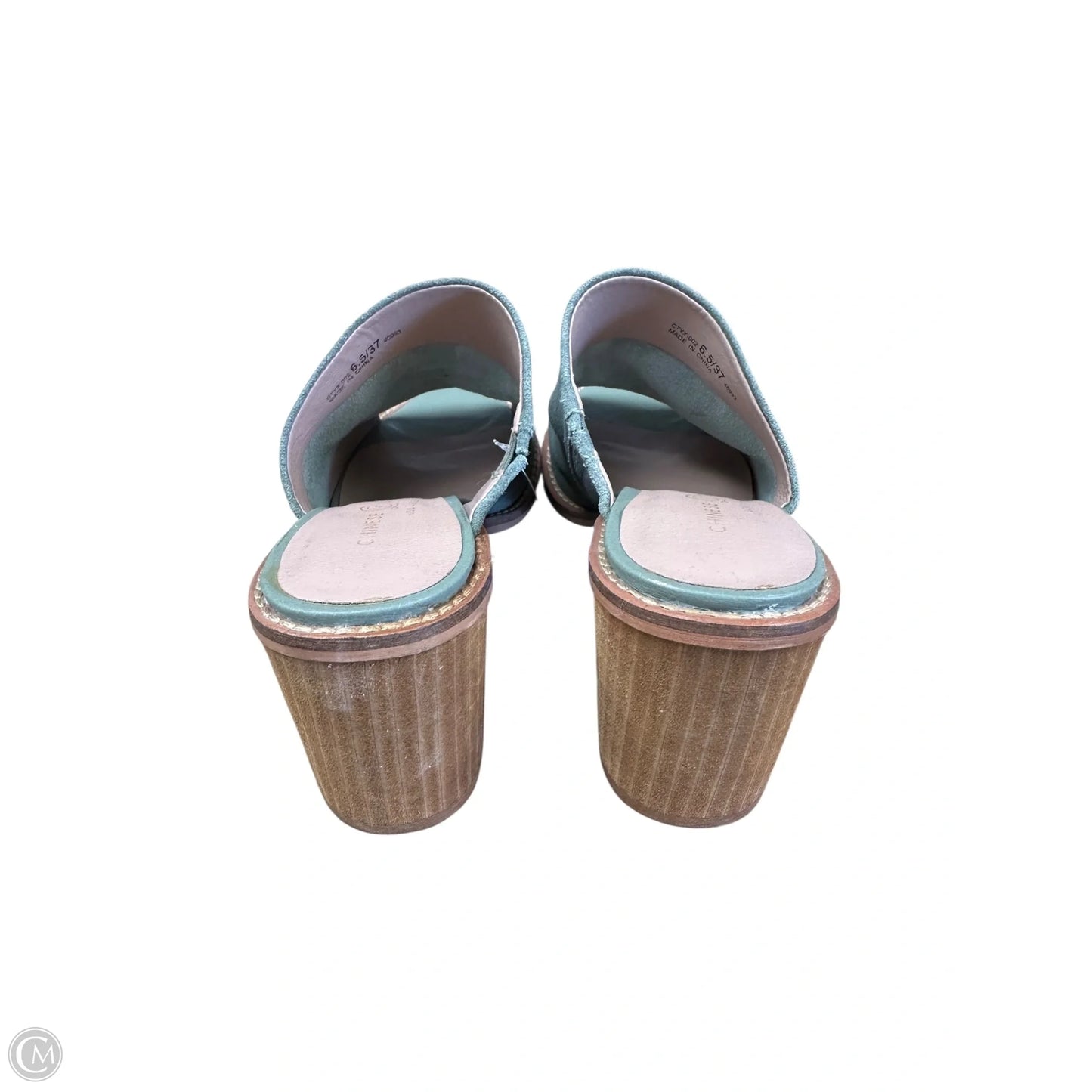 Shoes Heels Block By Chinese Laundry In Green, Size: 6.5