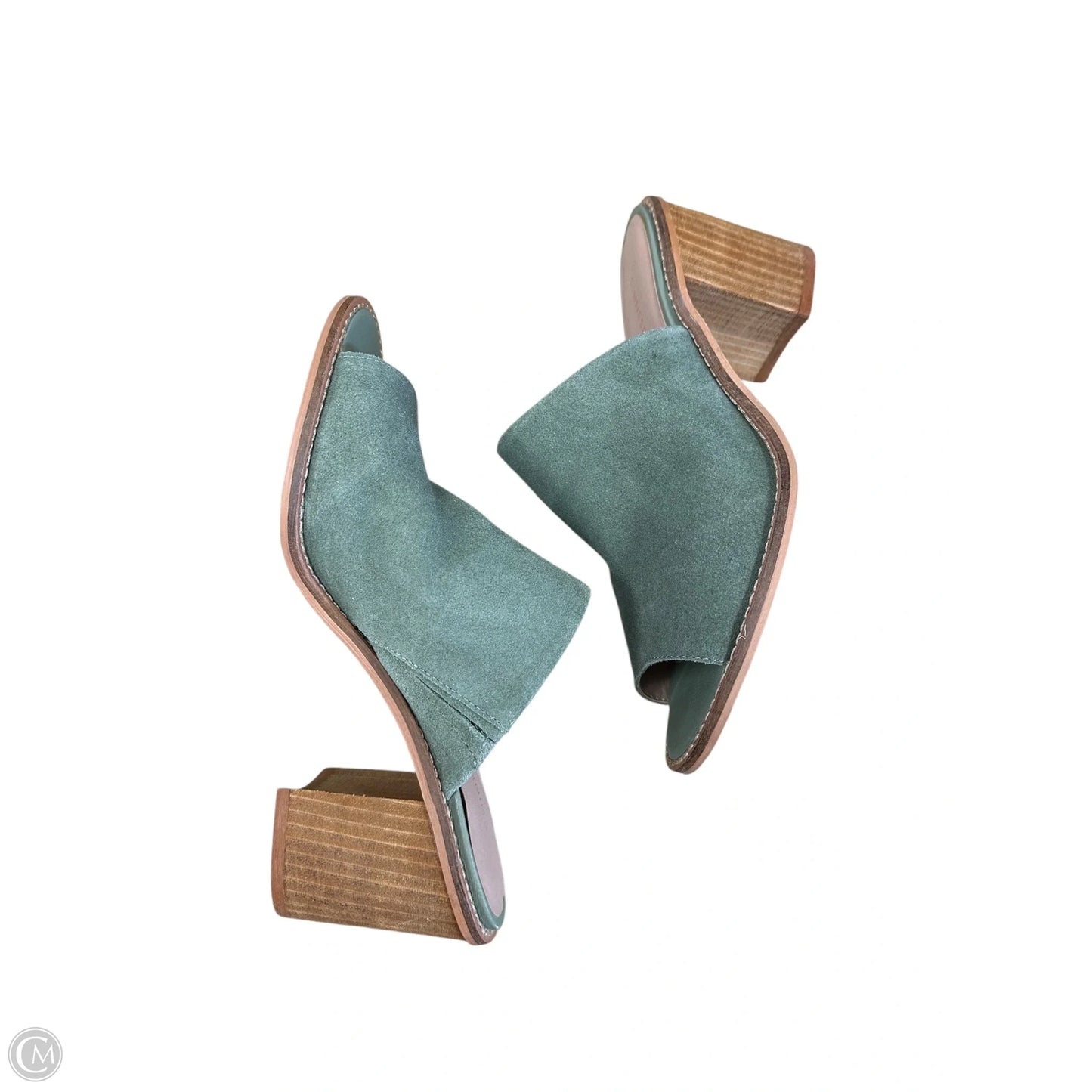 Shoes Heels Block By Chinese Laundry In Green, Size: 6.5