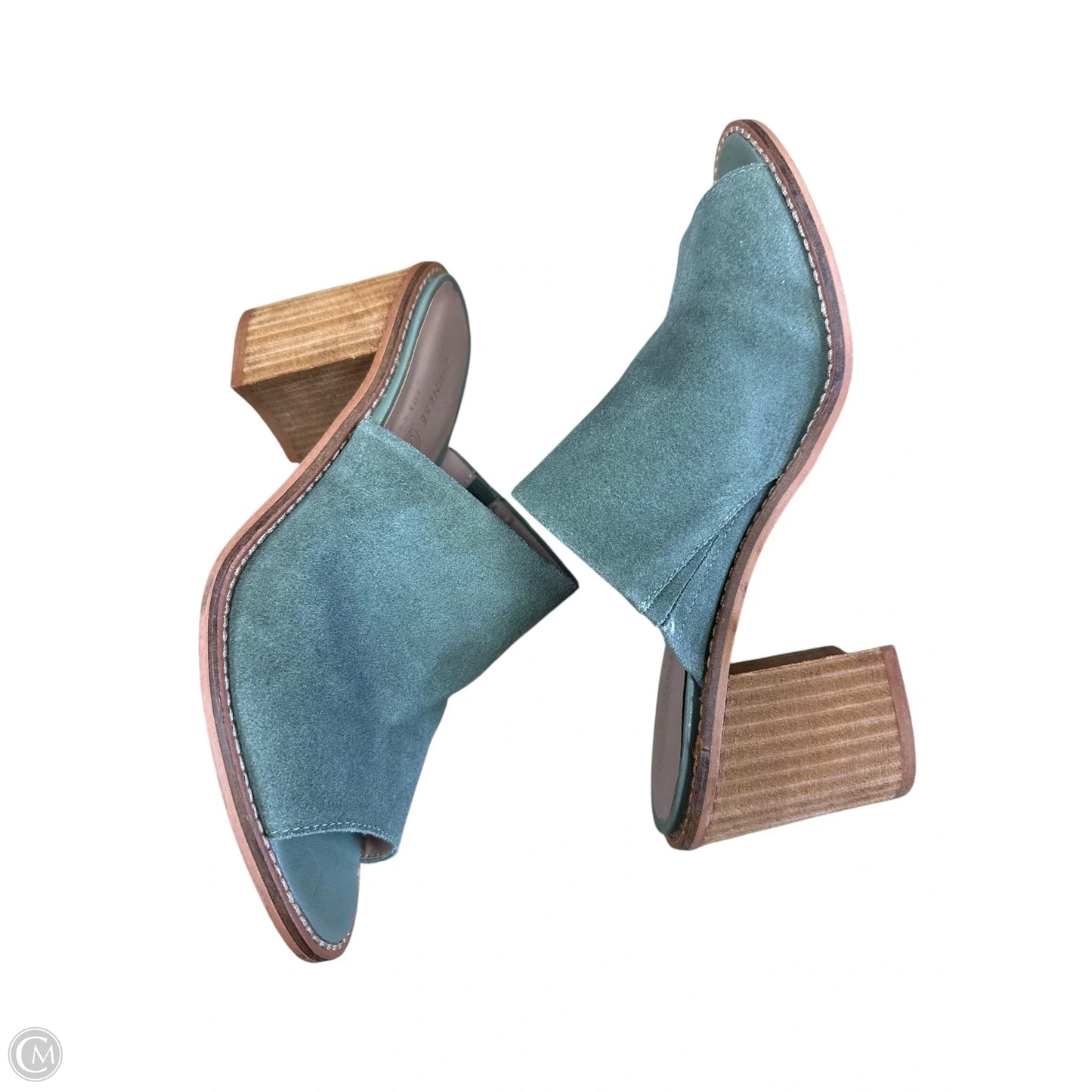 Shoes Heels Block By Chinese Laundry In Green, Size: 6.5