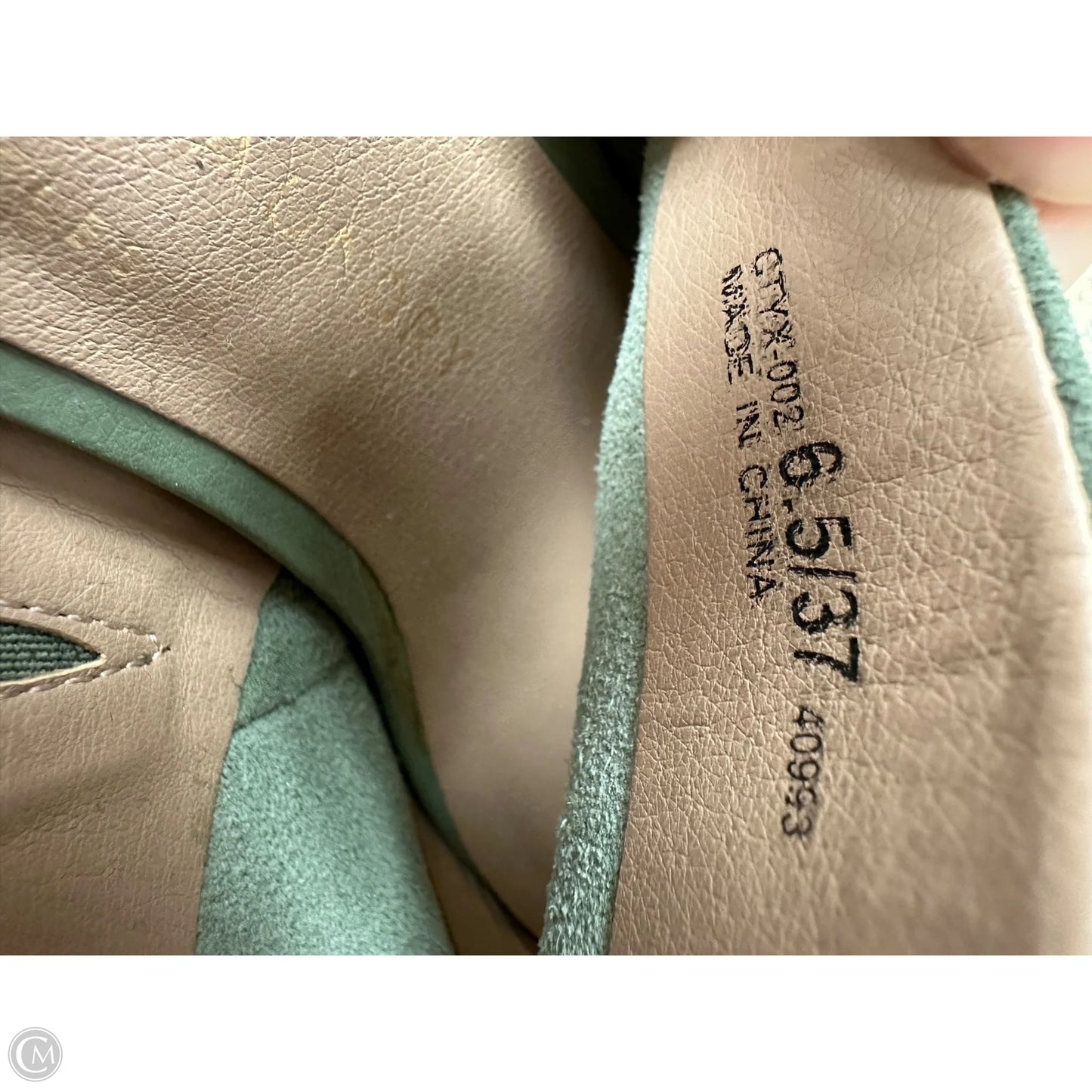 Shoes Heels Block By Chinese Laundry In Green, Size: 6.5