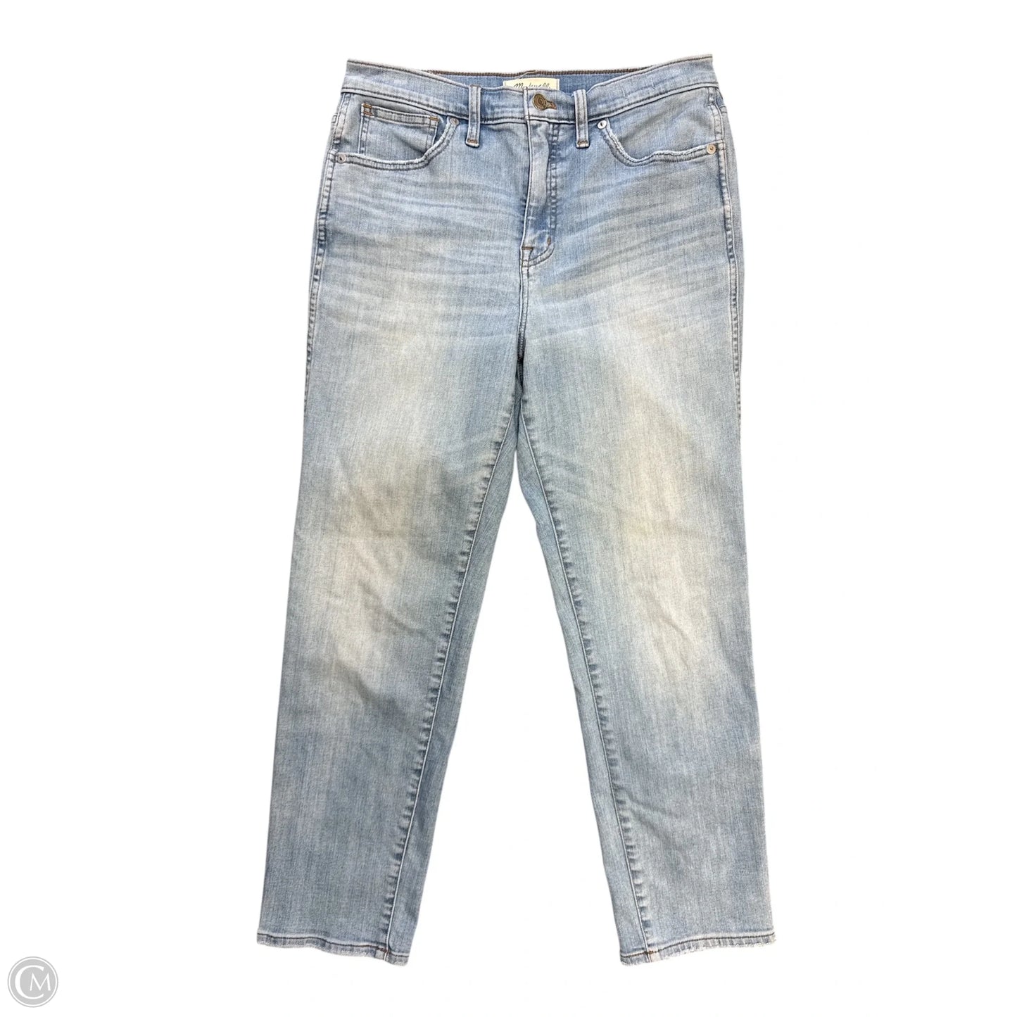 Jeans Straight By Madewell In Blue Denim, Size: 8