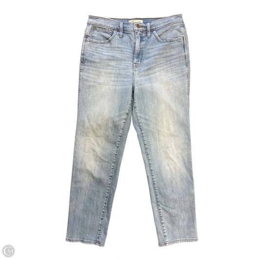 Jeans Straight By Madewell In Blue Denim, Size: 8