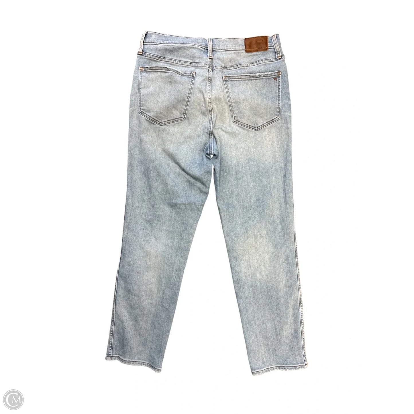 Jeans Straight By Madewell In Blue Denim, Size: 8