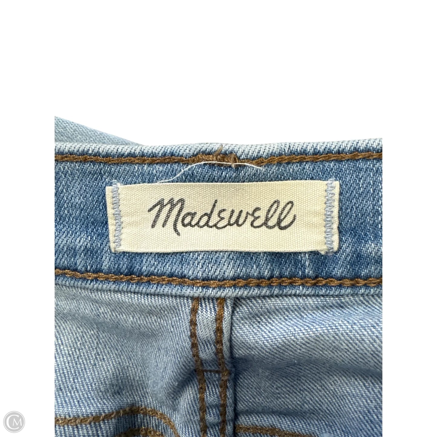 Jeans Straight By Madewell In Blue Denim, Size: 8