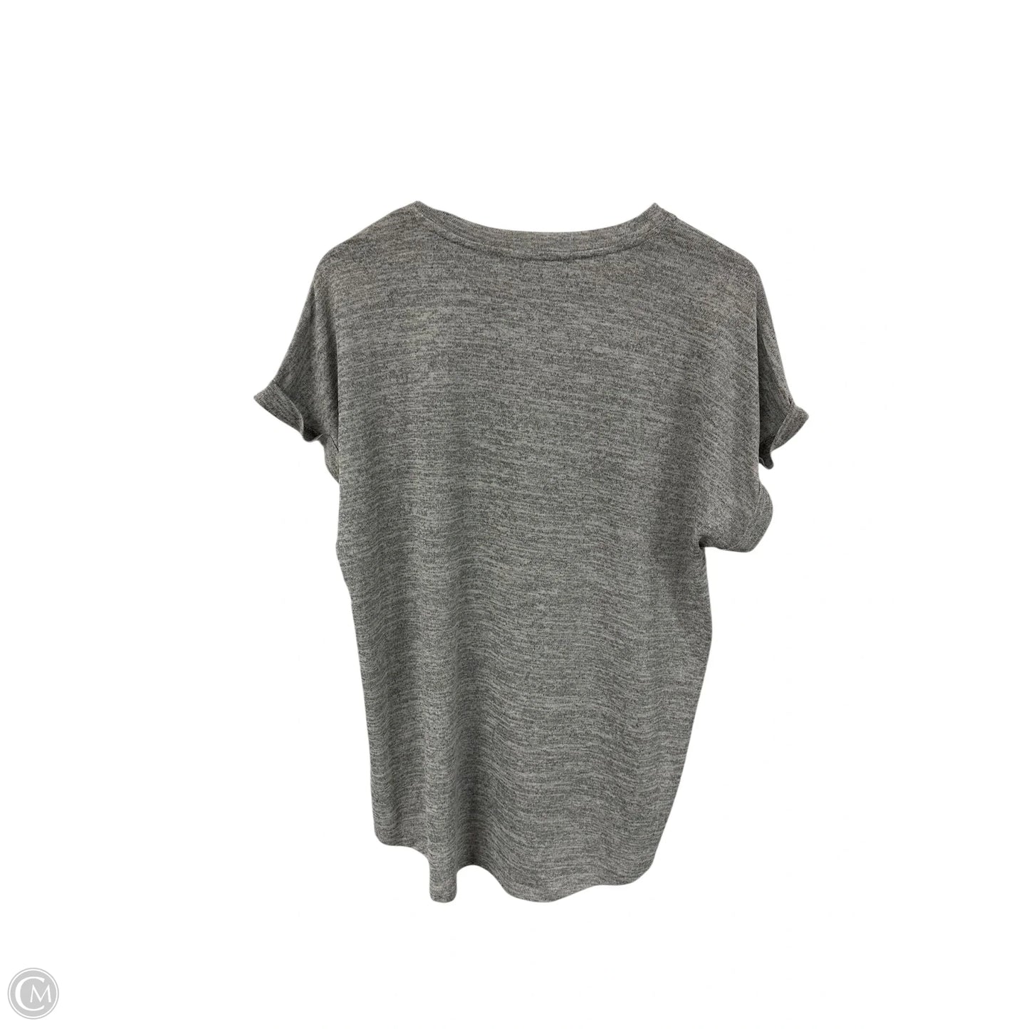 Top Short Sleeve By Clothes Mentor In Grey, Size: L