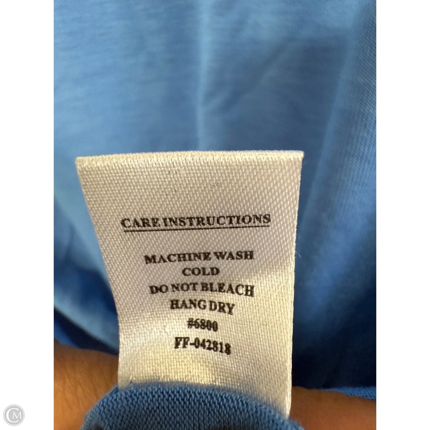 Athletic Top Long Sleeve Crewneck By Clothes Mentor In Blue, Size: L