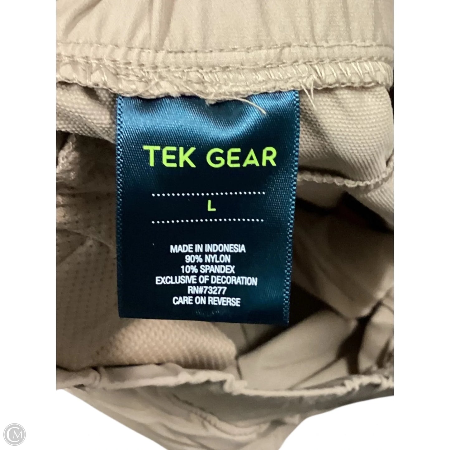 Athletic Pants By Tek Gear In Tan, Size: L