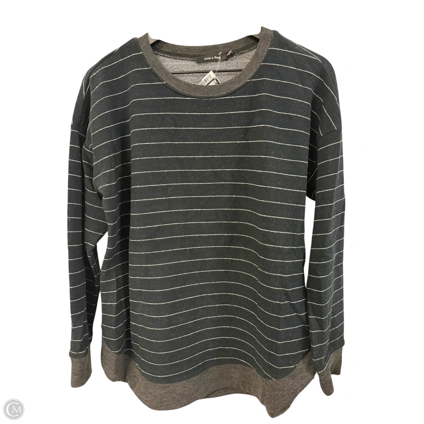 Sweatshirt Crewneck By Doe & Rae In Black, Size: S
