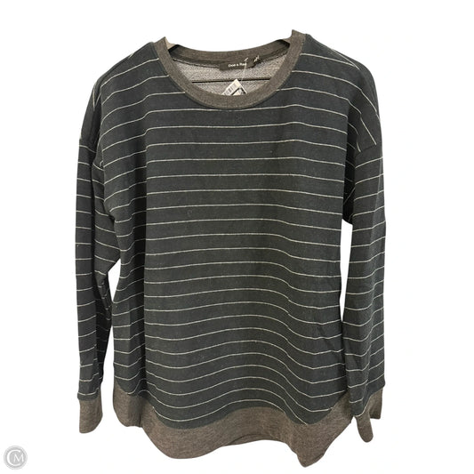 Sweatshirt Crewneck By Doe & Rae In Black, Size: S