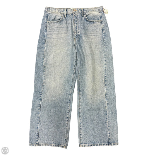 Jeans Wide Leg By Just Black In Blue Denim, Size: 12