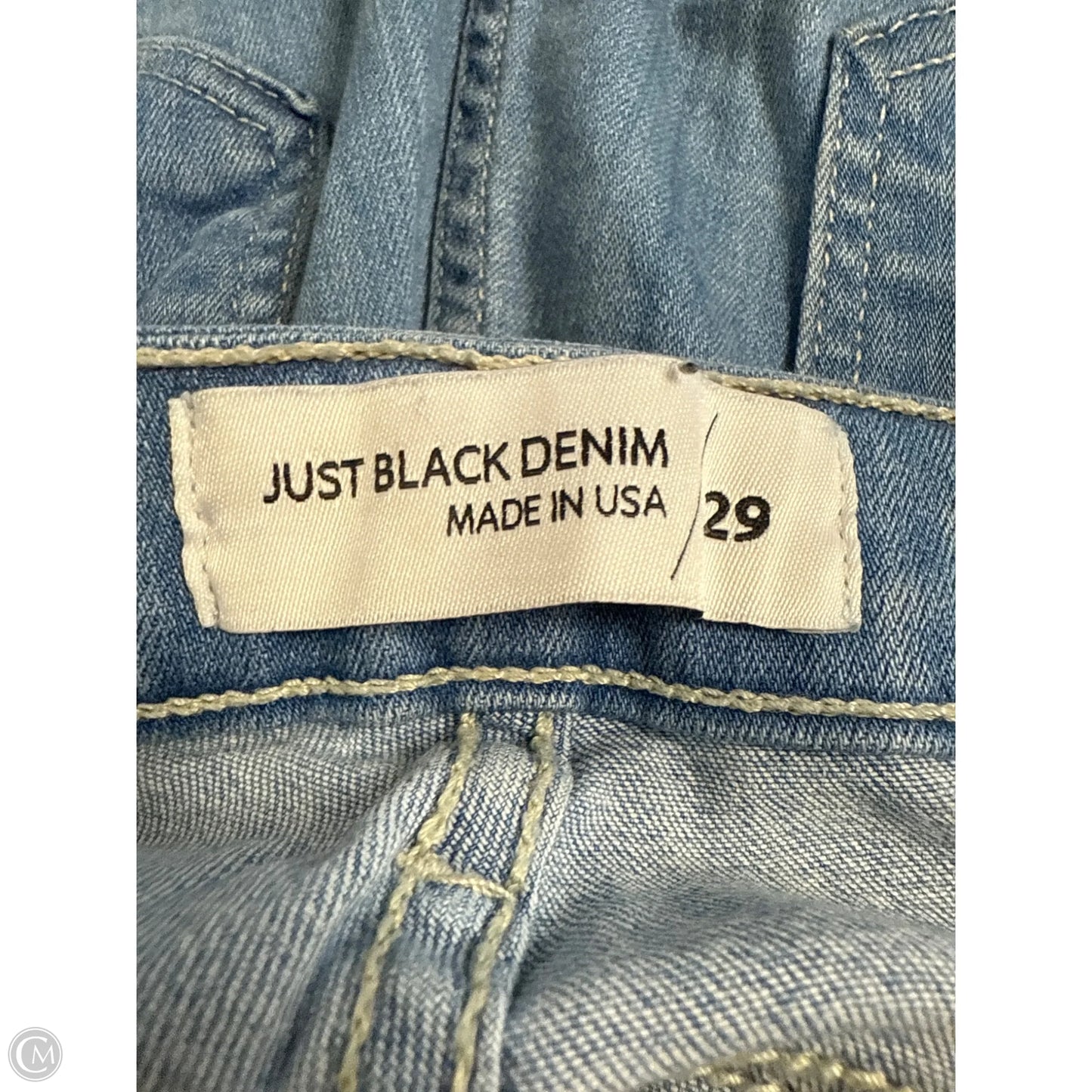 Jeans Straight By Just Black In Blue Denim, Size: 8