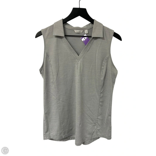 Top Sleeveless By Lady Hagen In Grey, Size: M