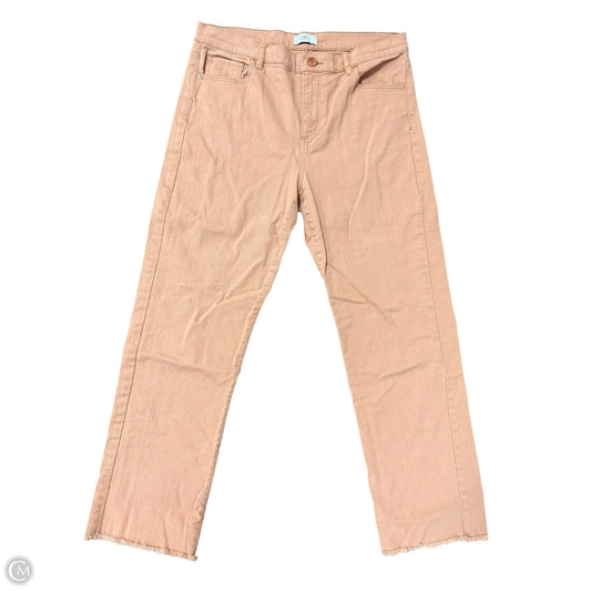 Jeans Straight By Loft In Brown Denim, Size: 10