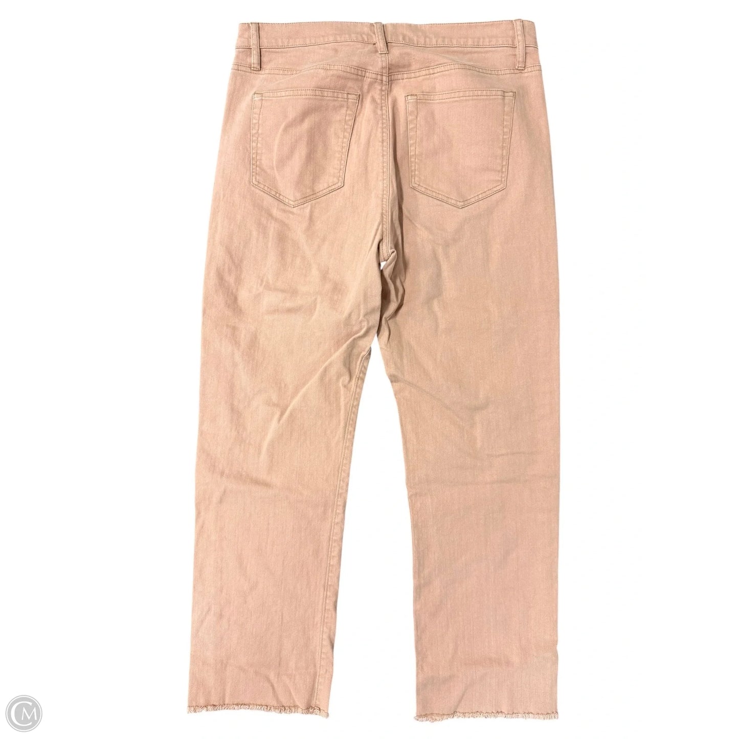 Jeans Straight By Loft In Brown Denim, Size: 10