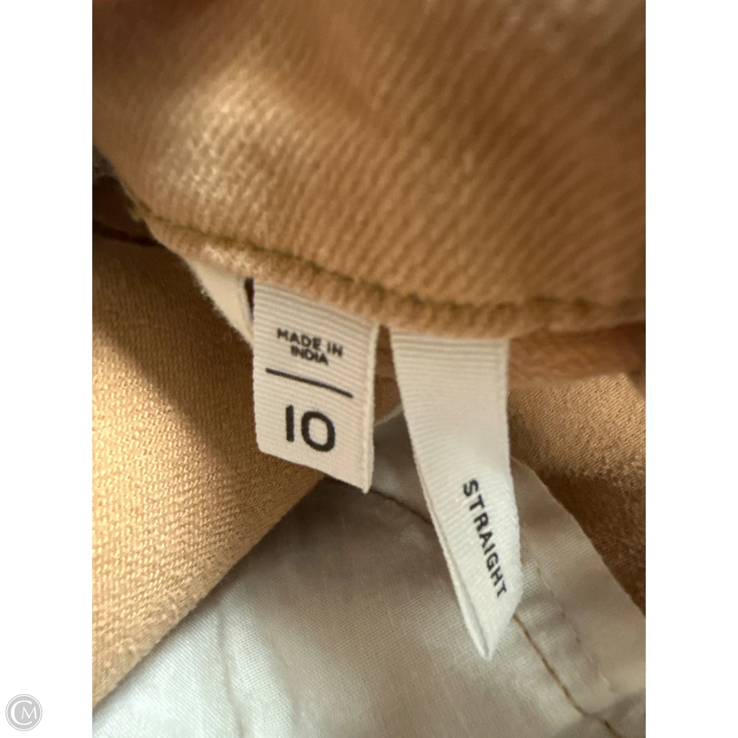 Jeans Straight By Loft In Brown Denim, Size: 10