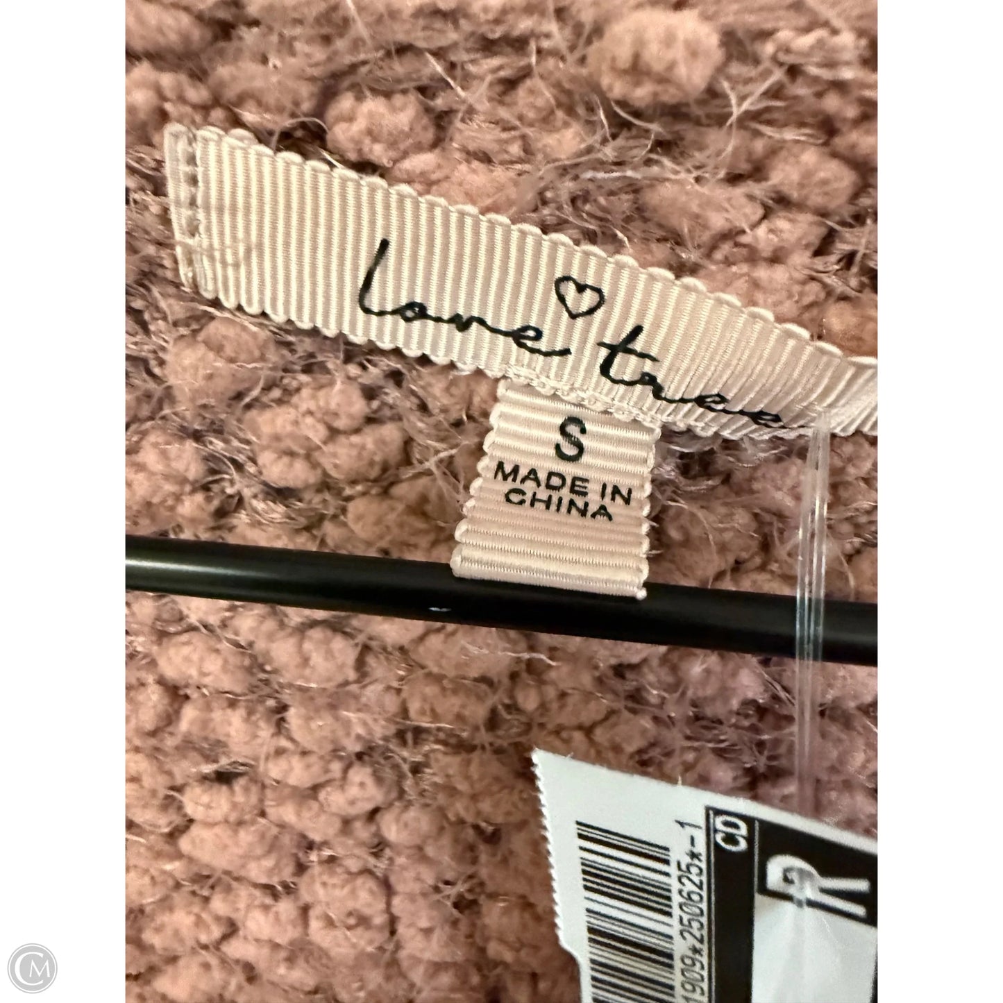 Sweater Cardigan By Love Tree In Mauve, Size: S